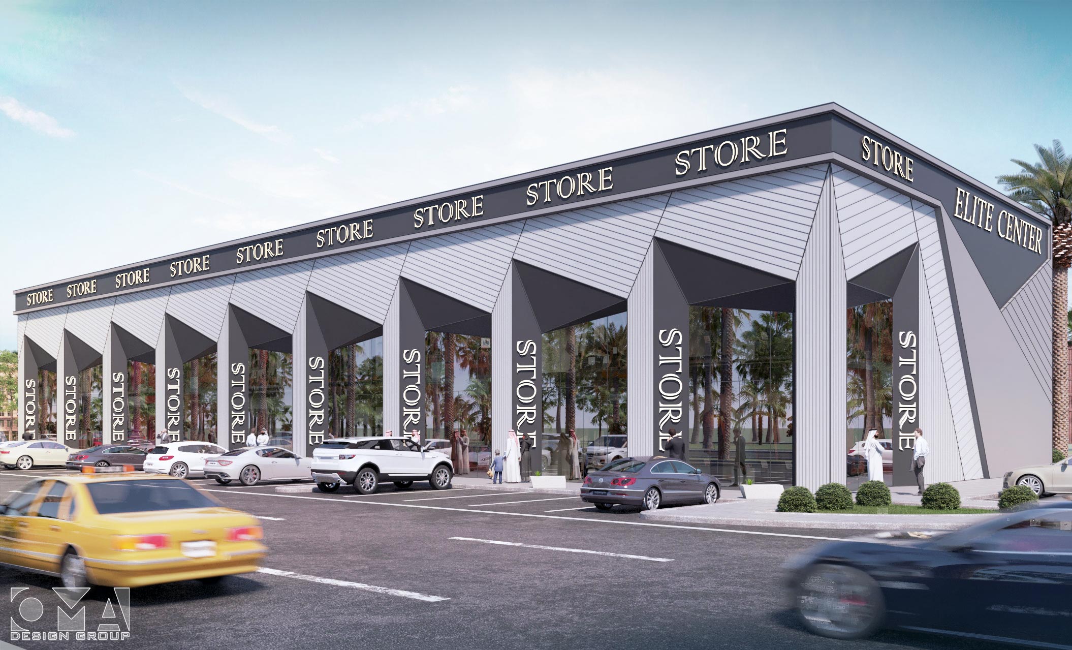 ELITE CENTER - STRIP MALL / EXTERIOR DESIGN | SAUDI ARABIA-01