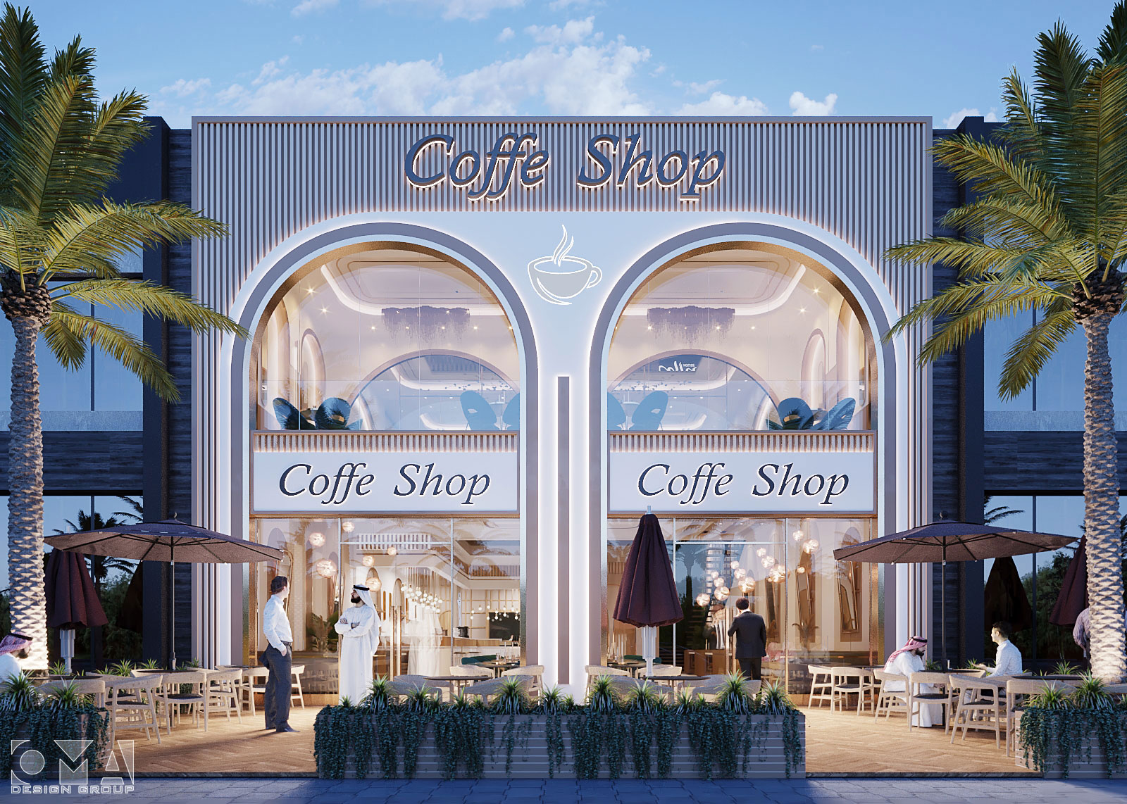 MUTHKER COFFEE SHOP /EXTERIOR AND INTERIOR DESIGN | KSA01
