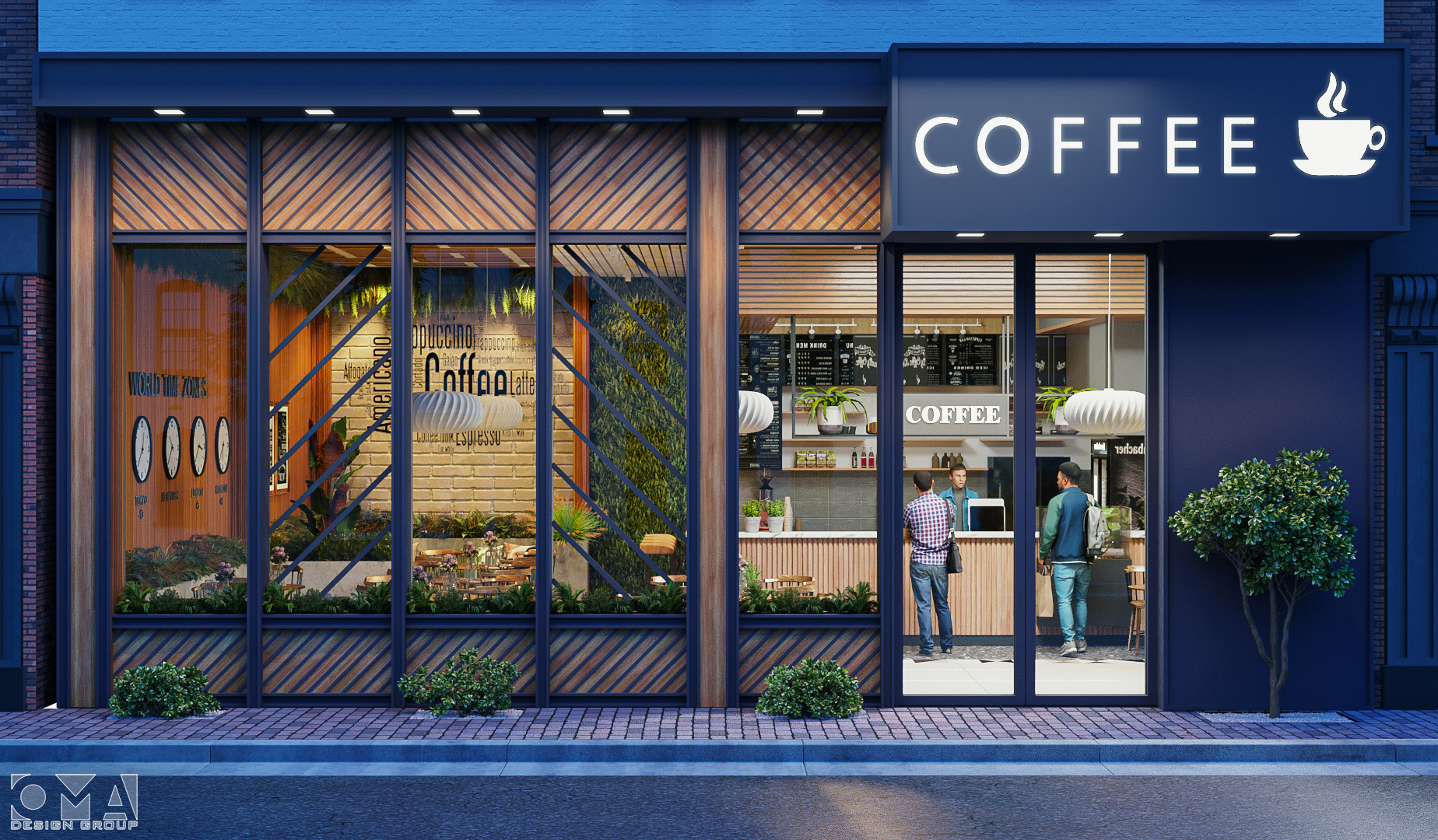 YOUSEF COFFEE SHOP- EXTERIOR AND INTERIOR DESIGN | KSA01