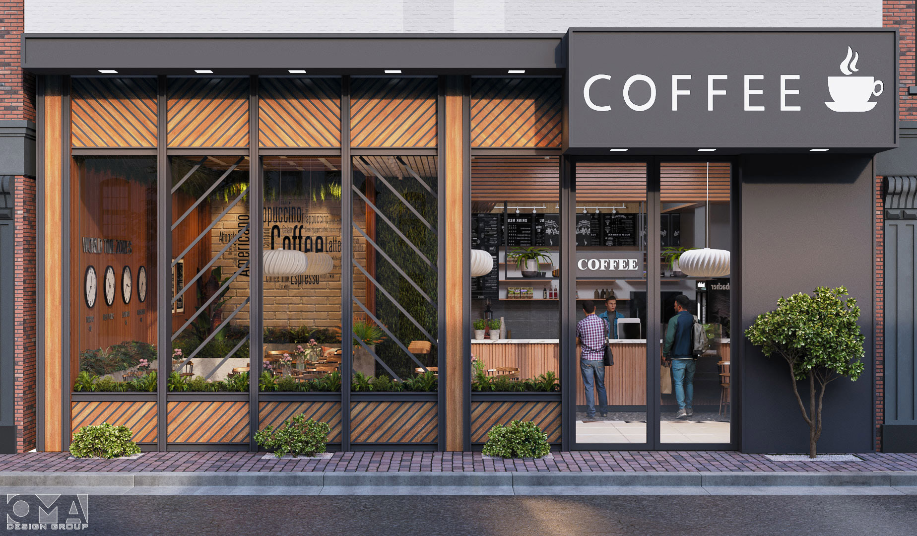 YOUSEF COFFEE SHOP- EXTERIOR AND INTERIOR DESIGN | KSA02