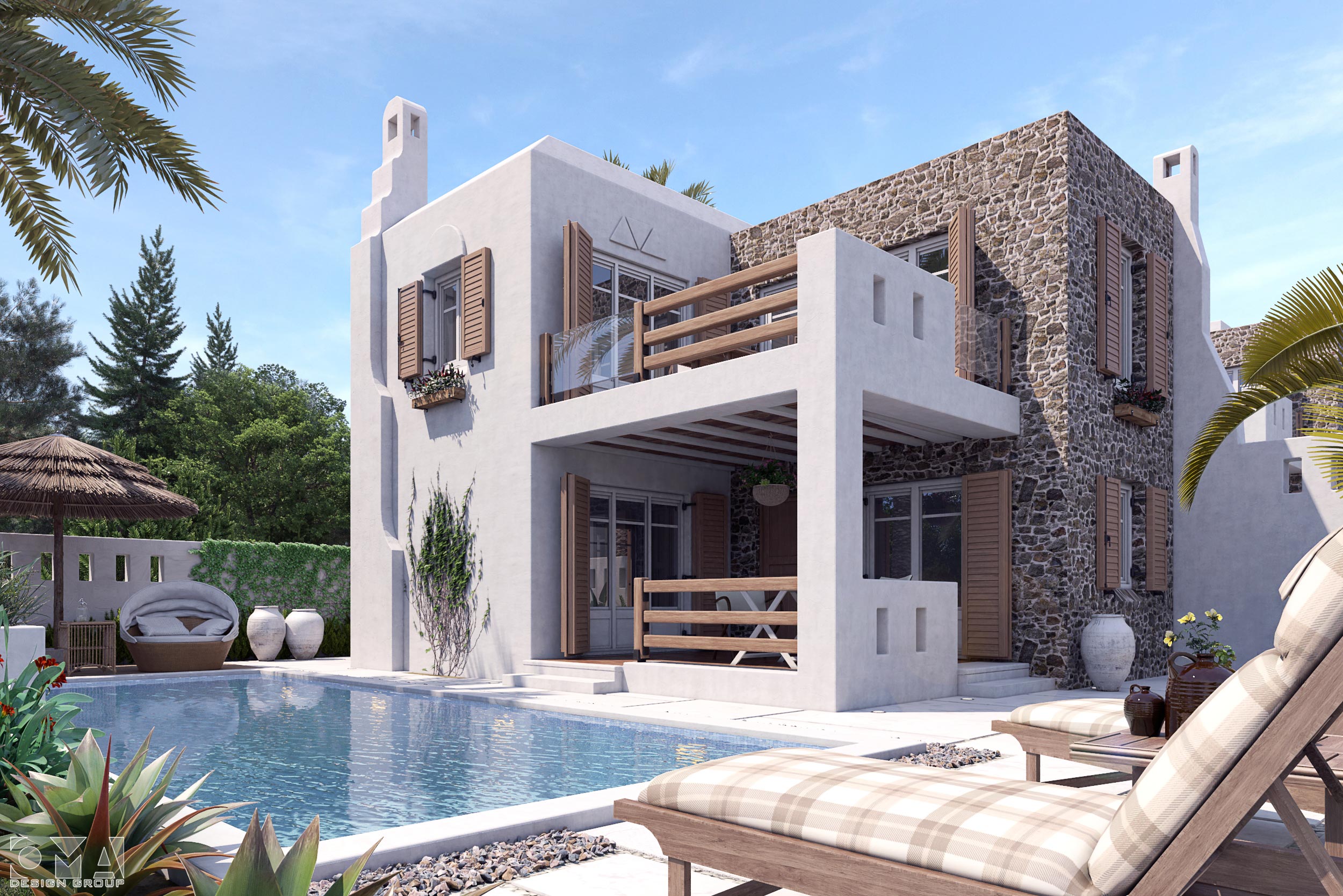 SUMMER HOUSES / Compound Twin Villas Project - EXTERIOR DESIGN AND LANDSCAPE | MÜĞLA, TURKEY-01