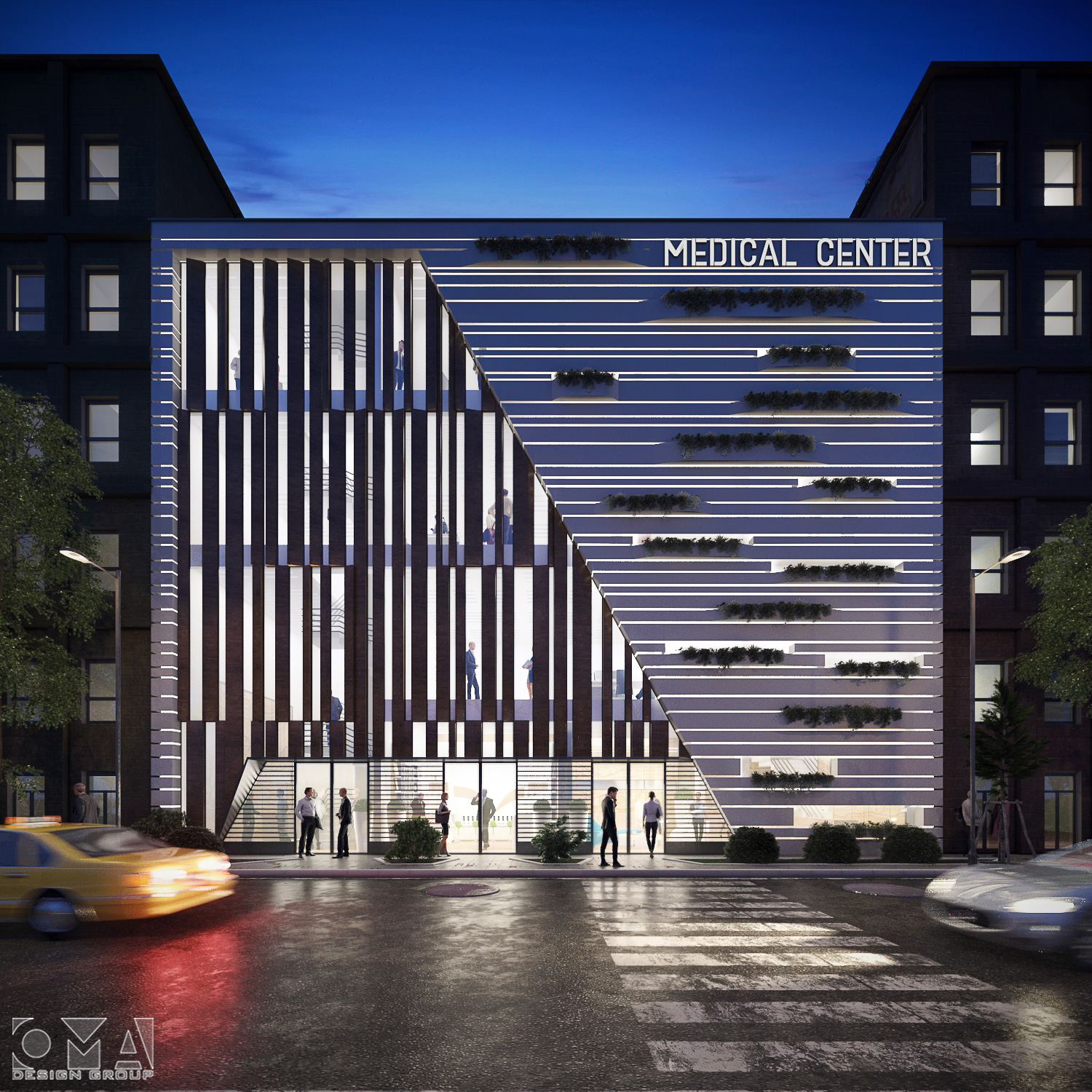 ALRAZI MEDICAL CENTER - EXTERIOR FACADE DESIGN | Mosul, Iraq-02
