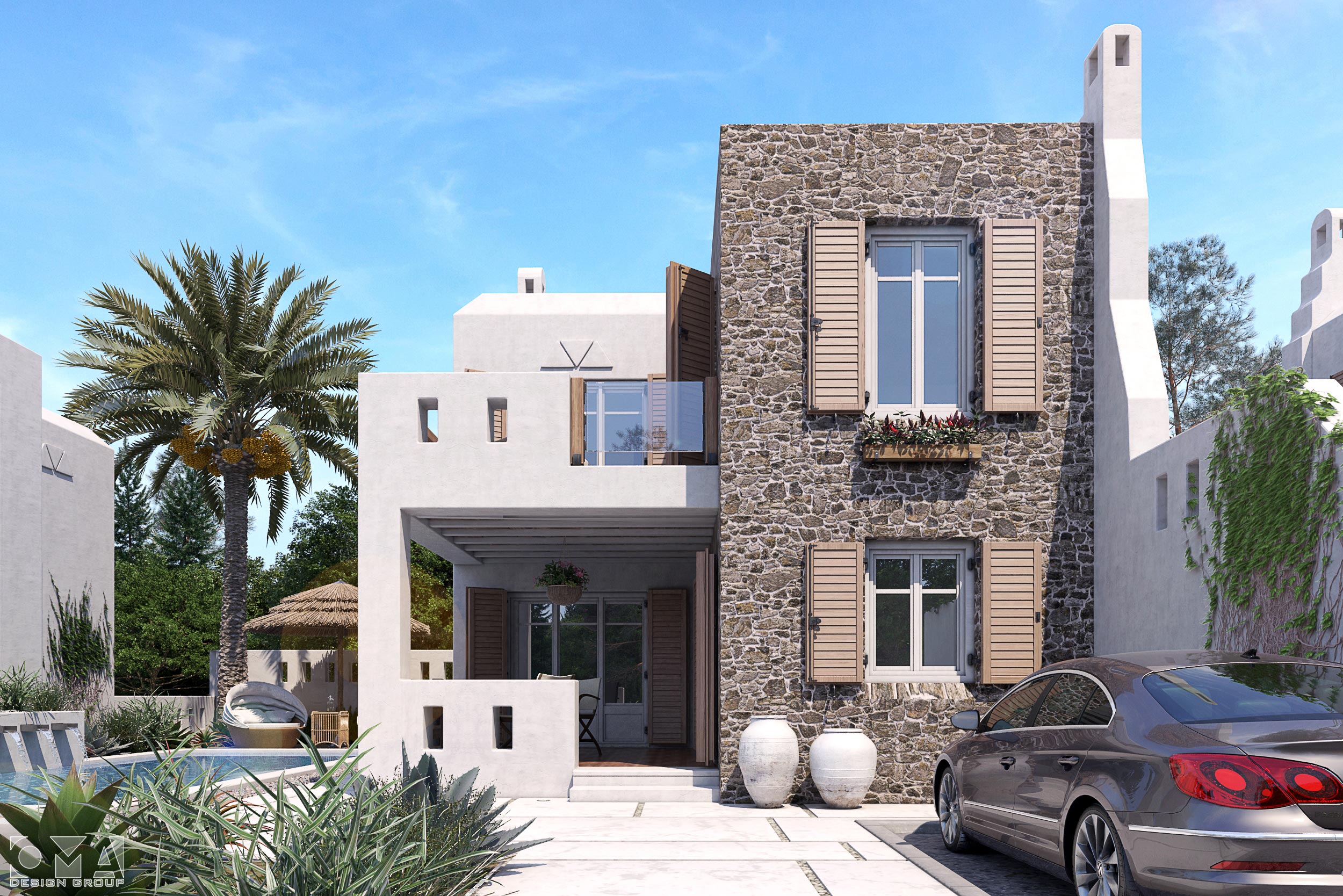 SUMMER HOUSES / Compound Twin Villas Project - EXTERIOR DESIGN AND LANDSCAPE | MÜĞLA, TURKEY-02