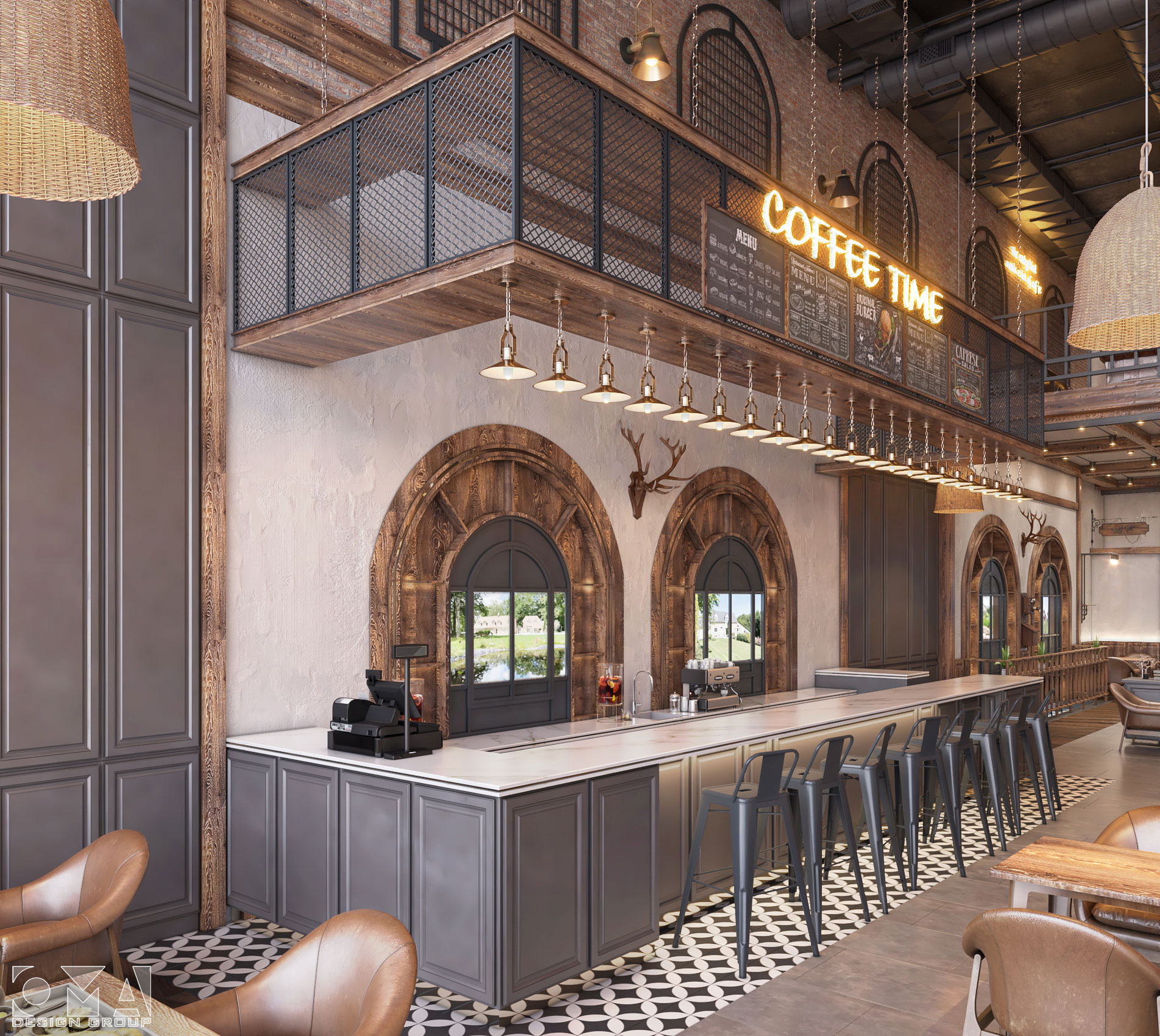 ITS RAINING COFFEE SHOP BRANCH- INTERIOR DESIGN | KSA03
