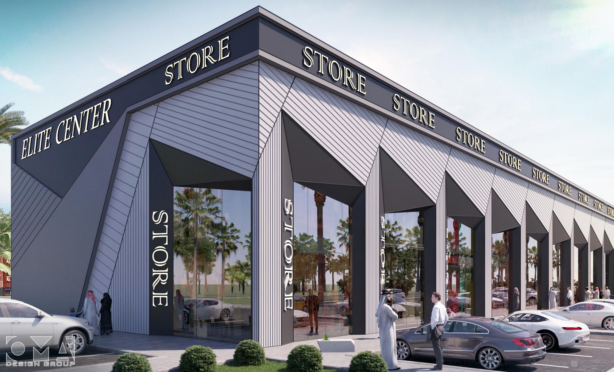 ELITE CENTER - STRIP MALL / EXTERIOR DESIGN | SAUDI ARABIA-07
