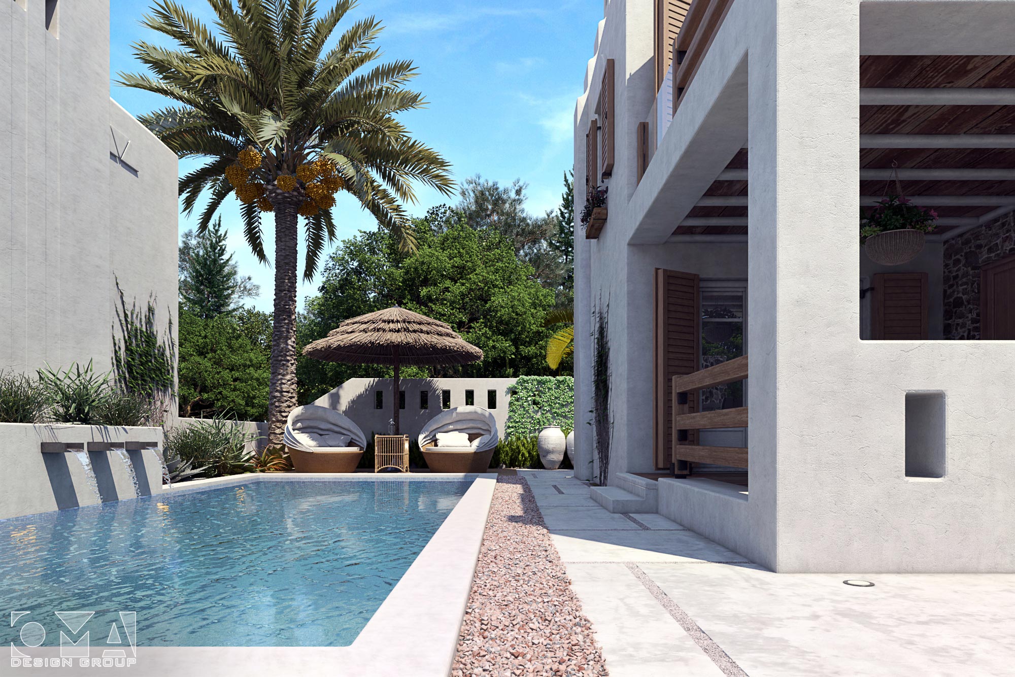 SUMMER HOUSES / Compound Twin Villas Project - EXTERIOR DESIGN AND LANDSCAPE | MÜĞLA, TURKEY-04