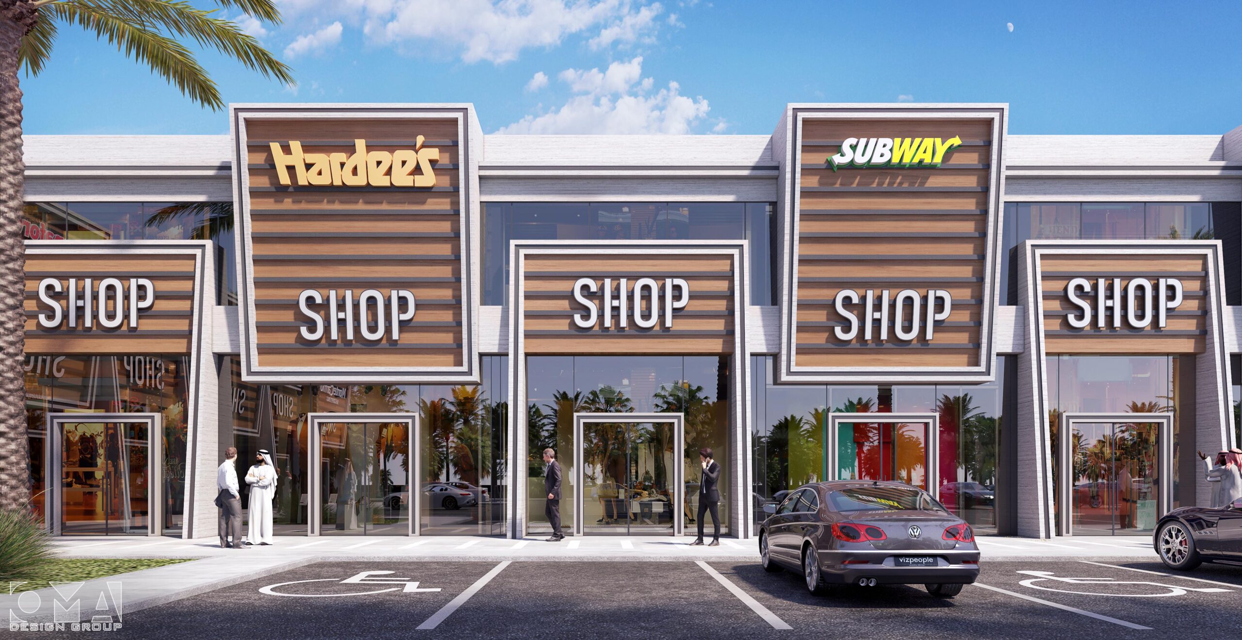 FUTURE SHOPPING CENTER - EXTERIOR DESIGN AND LANDSCAPE | SAUDI ARABIA-06