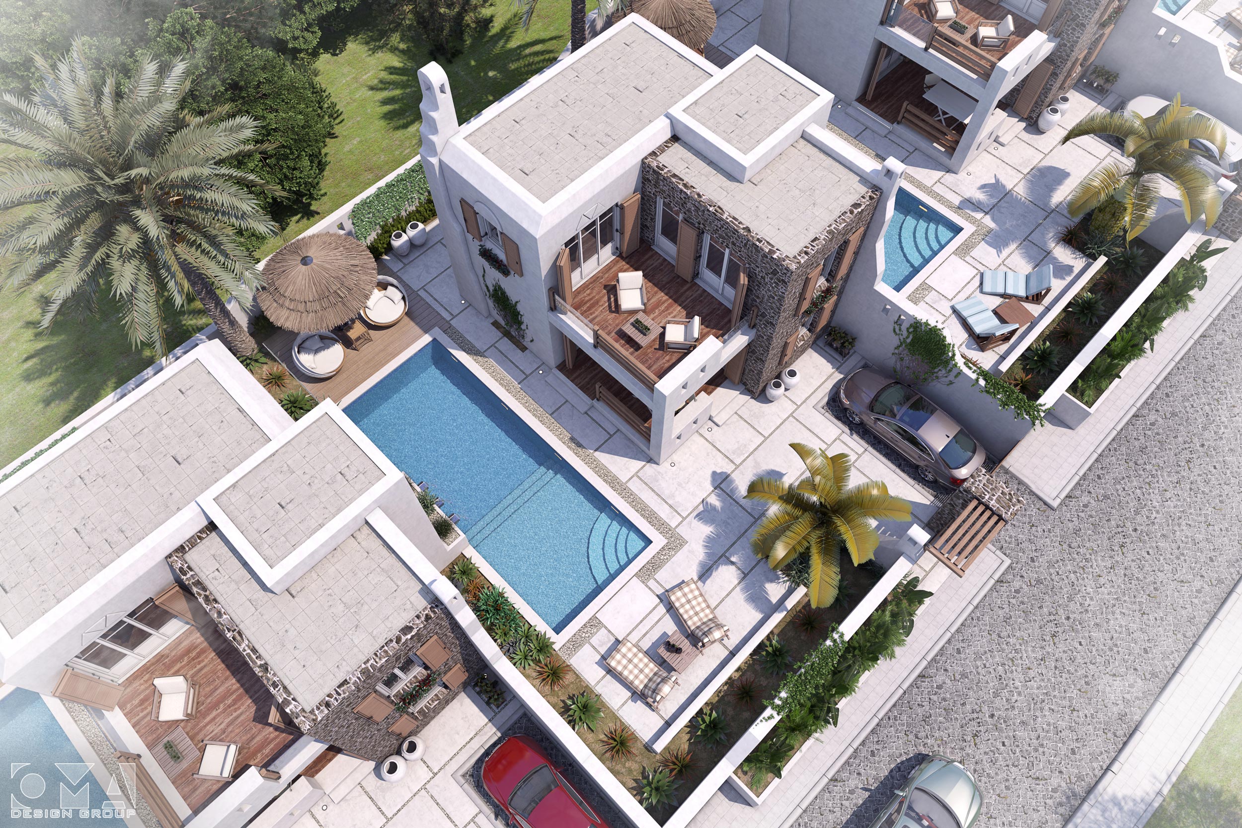 SUMMER HOUSES / Compound Twin Villas Project - EXTERIOR DESIGN AND LANDSCAPE | MÜĞLA, TURKEY-05