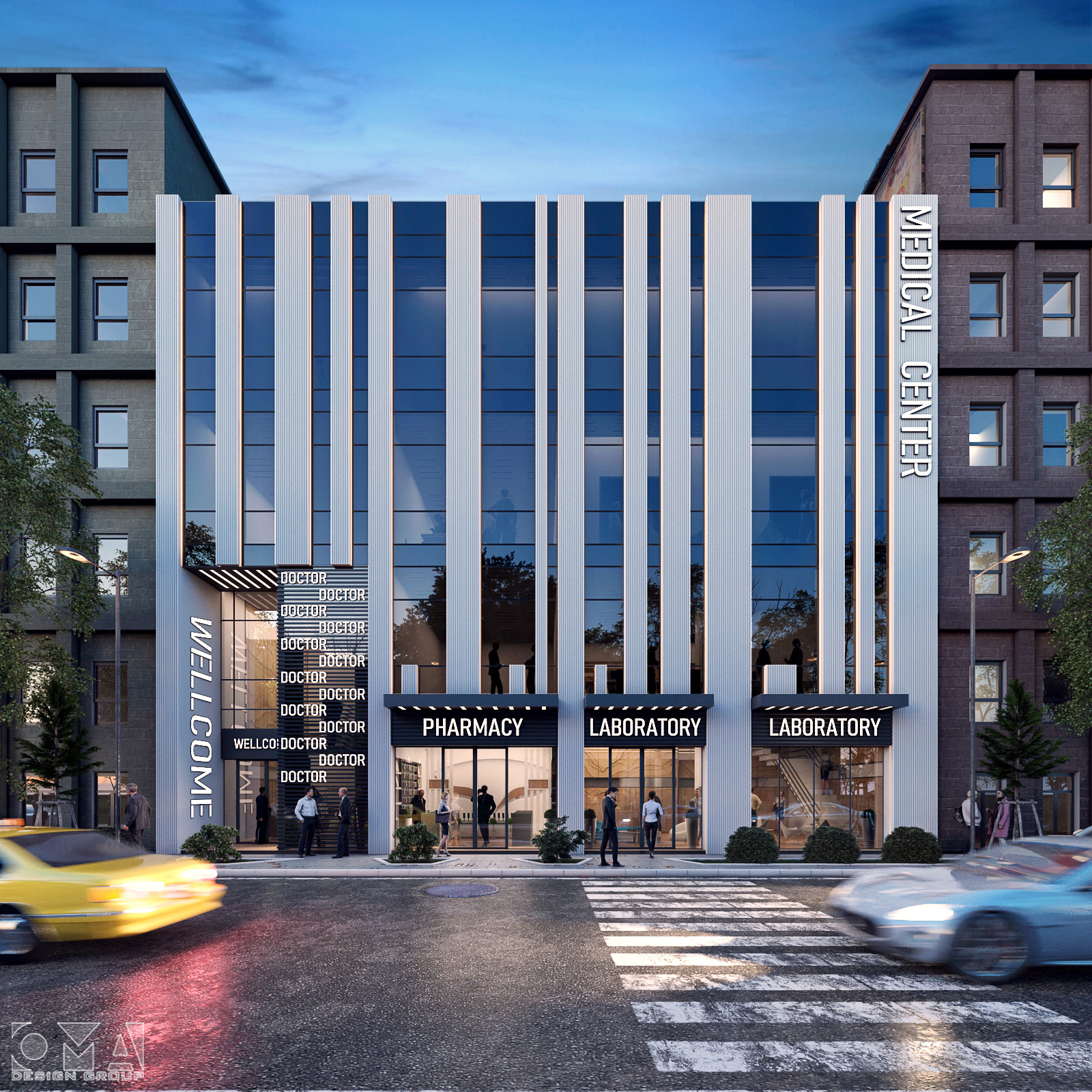 ALRAZI MEDICAL CENTER - EXTERIOR FACADE DESIGN | Mosul, Iraq-06