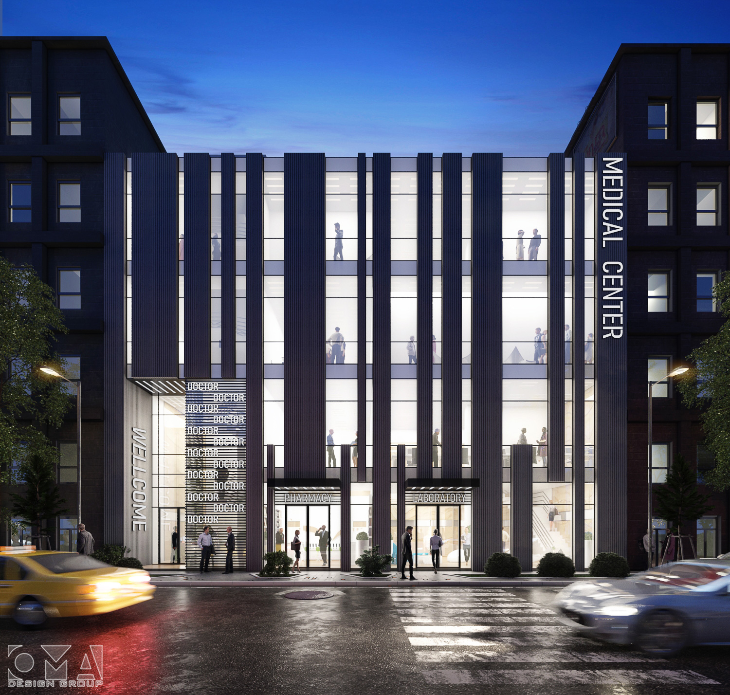 ALRAZI MEDICAL CENTER - EXTERIOR FACADE DESIGN | Mosul, Iraq-07