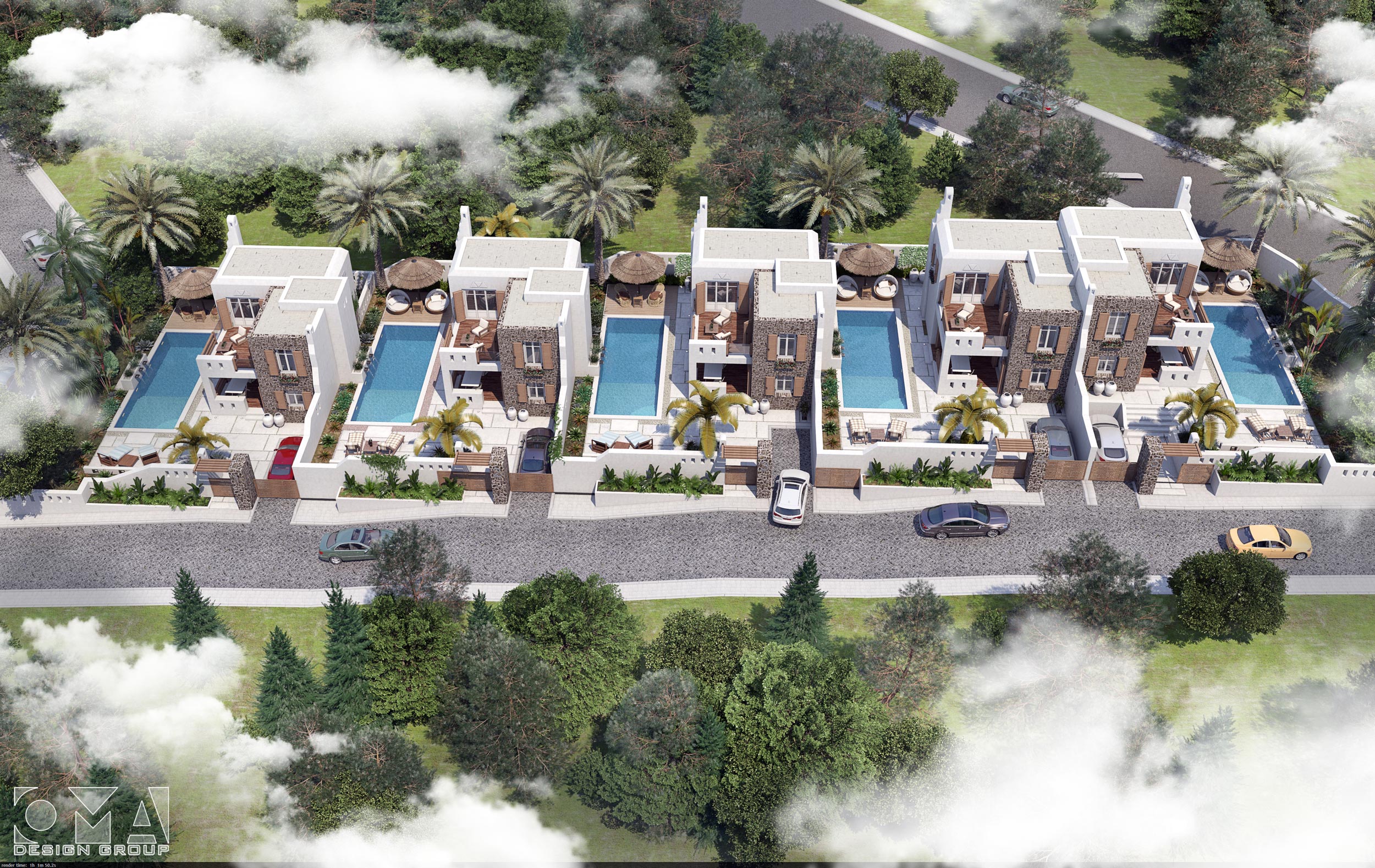 SUMMER HOUSES / Compound Twin Villas Project - EXTERIOR DESIGN AND LANDSCAPE | MÜĞLA, TURKEY-07