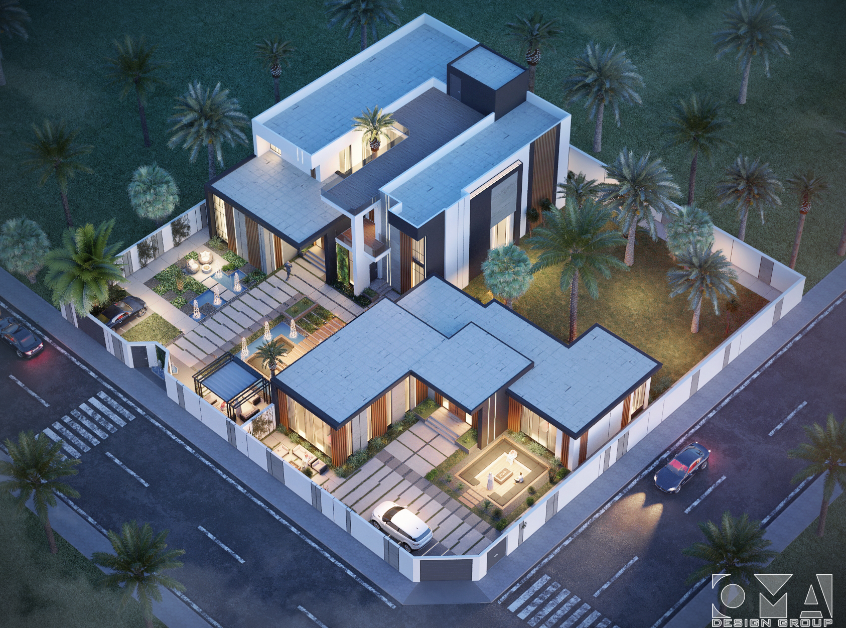 OMAR VILLA / EXTERIOR FACADES DESIGN AND LANDSCAPE | SAUDI ARABIA-10