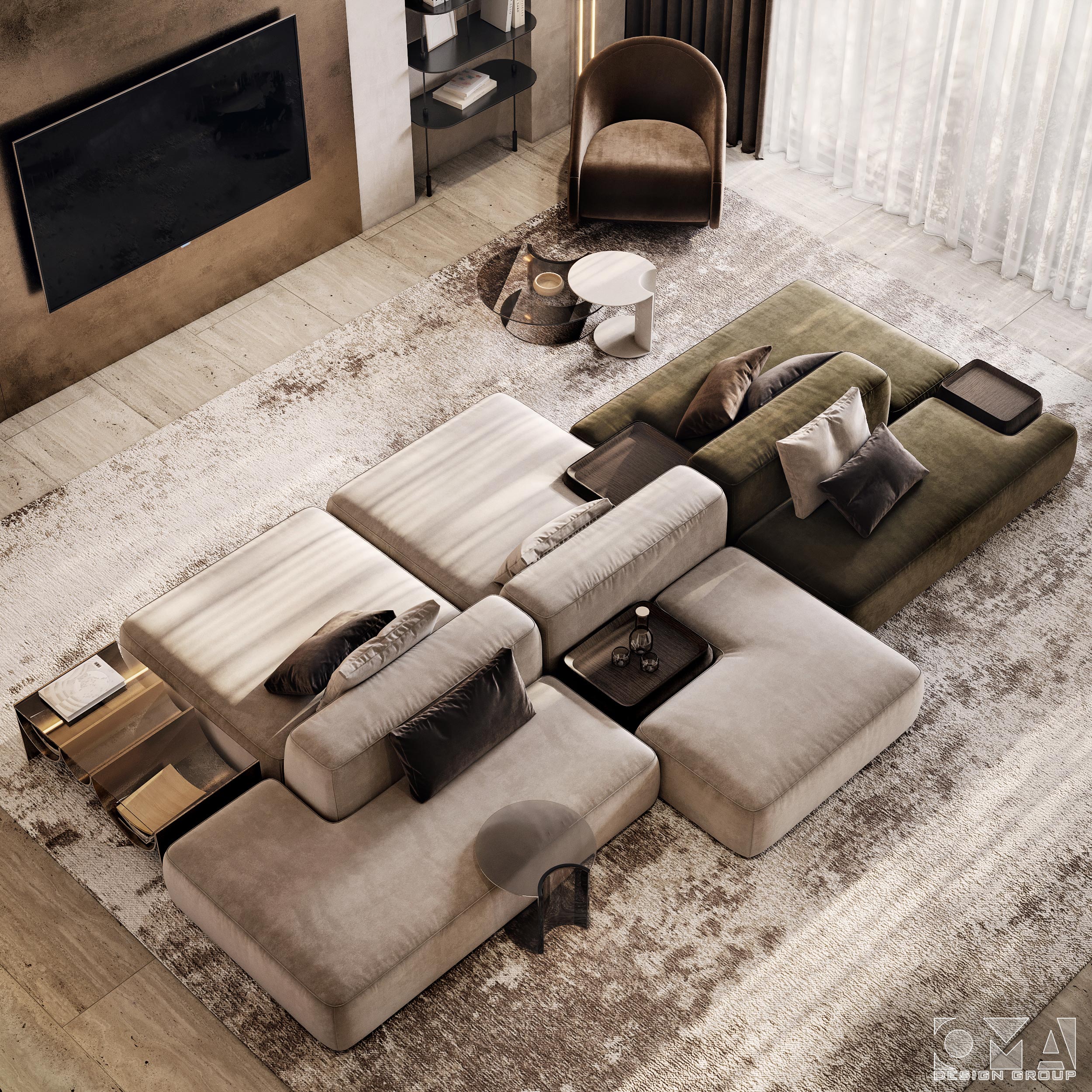 APARTMENT / INTERIOR DESIGN | Palm Jumeirah, Atlantis The Royal Dubai, UAE-10
