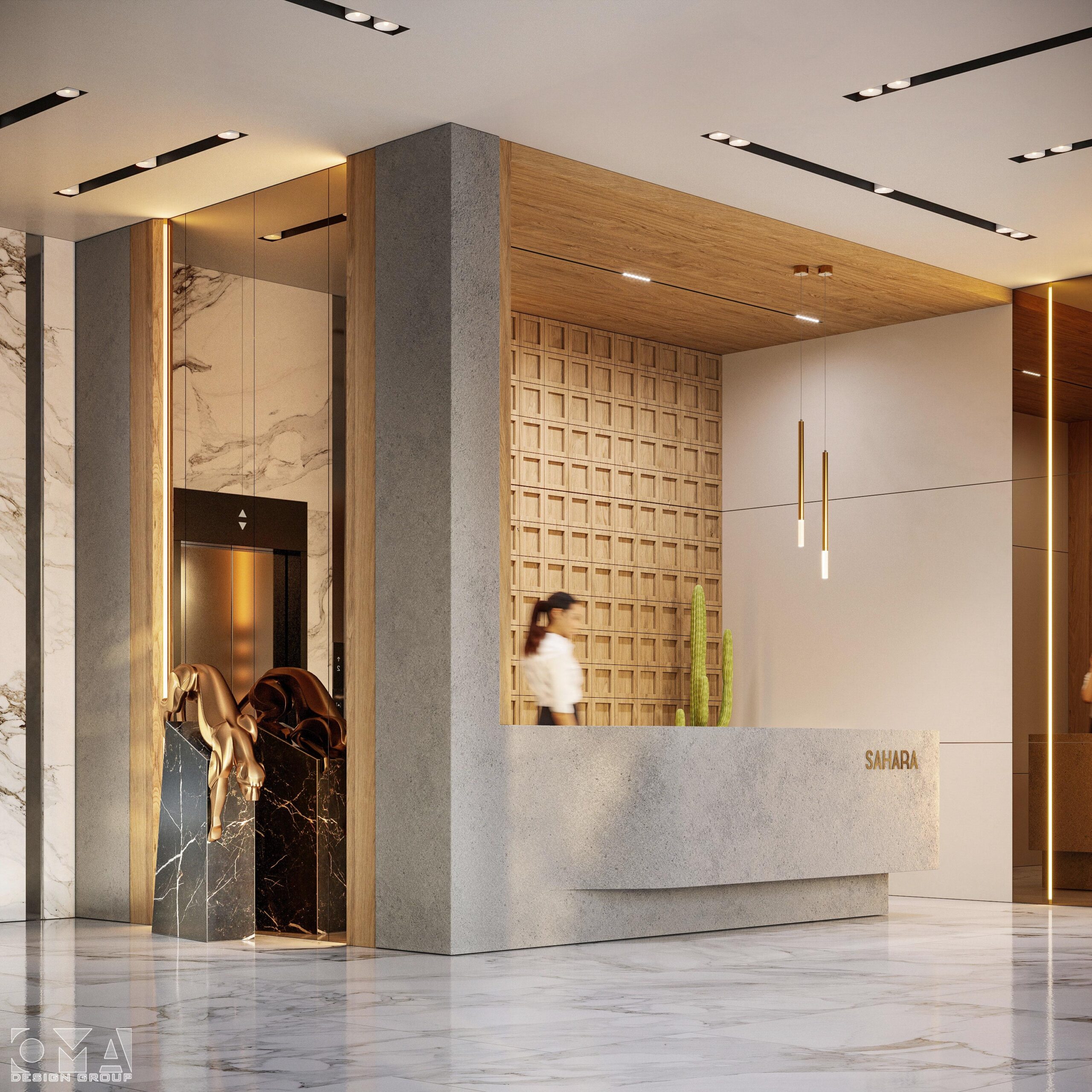 SAHARA HOTEL / INTERIOR DESIGN - LOBBY05