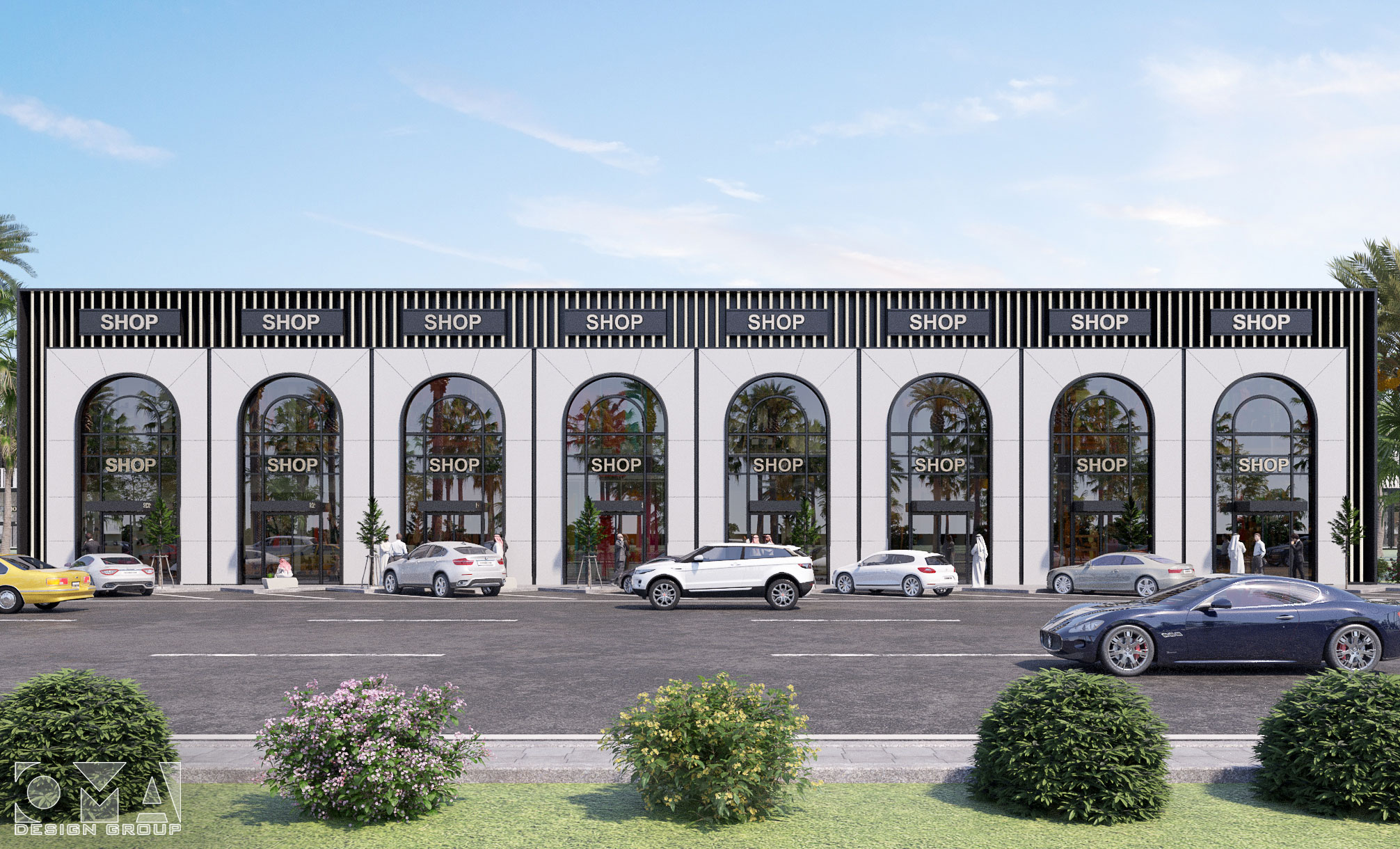 Q8 SHOPPING CENTER - STRIP MALL / EXTERIOR DESIGN | SAUDI ARABIA-02