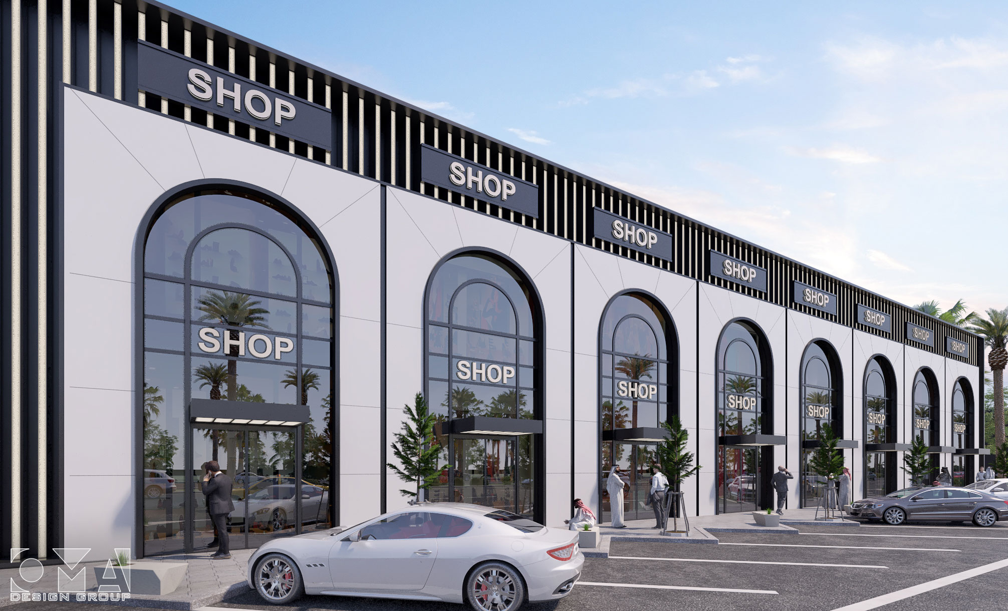 Q8 SHOPPING CENTER - STRIP MALL / EXTERIOR DESIGN | SAUDI ARABIA-03