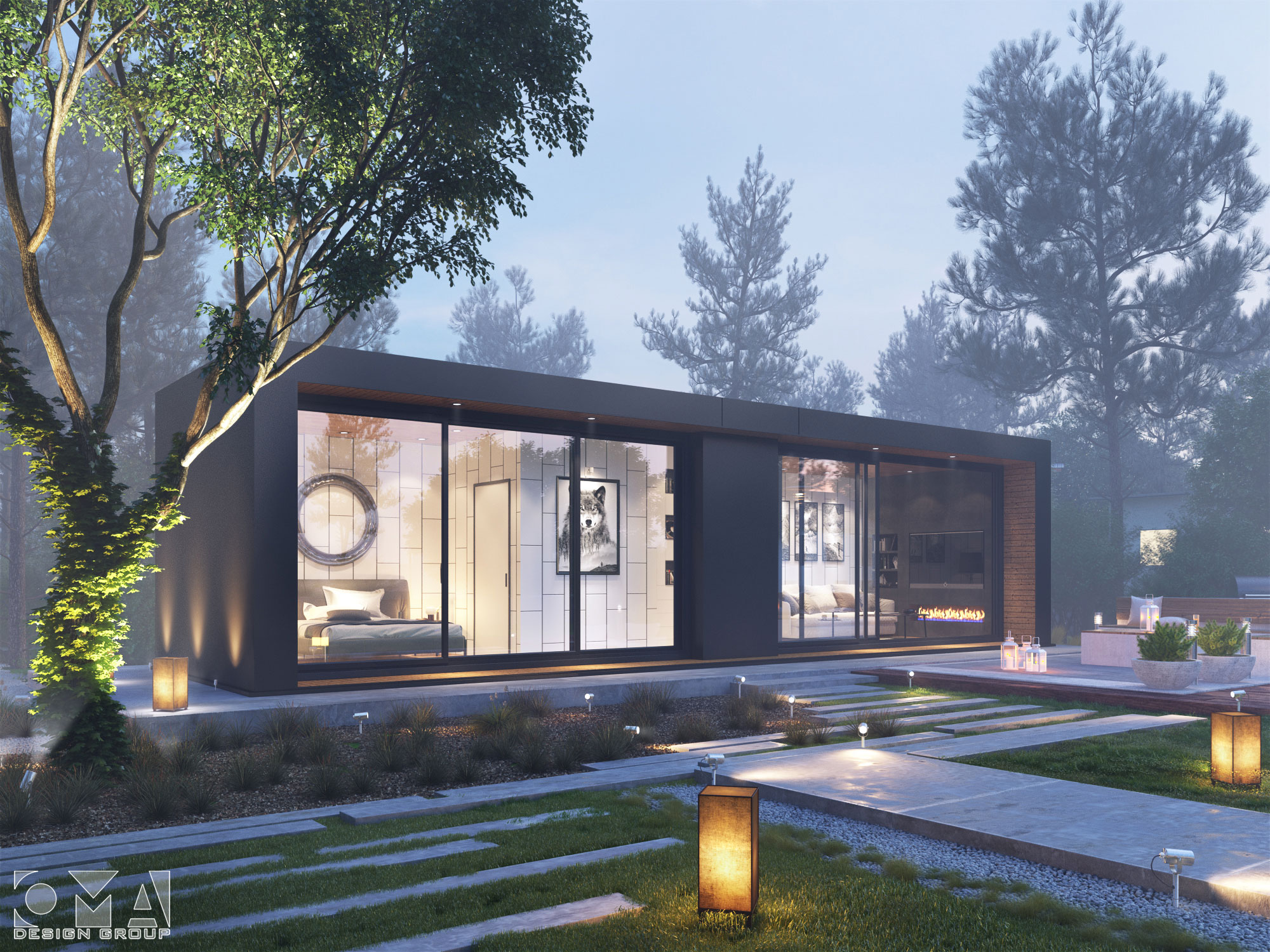 PREFAB HOUSE - LUXIAL OUTDOOR SYSTEM / 3D RENDERING-03